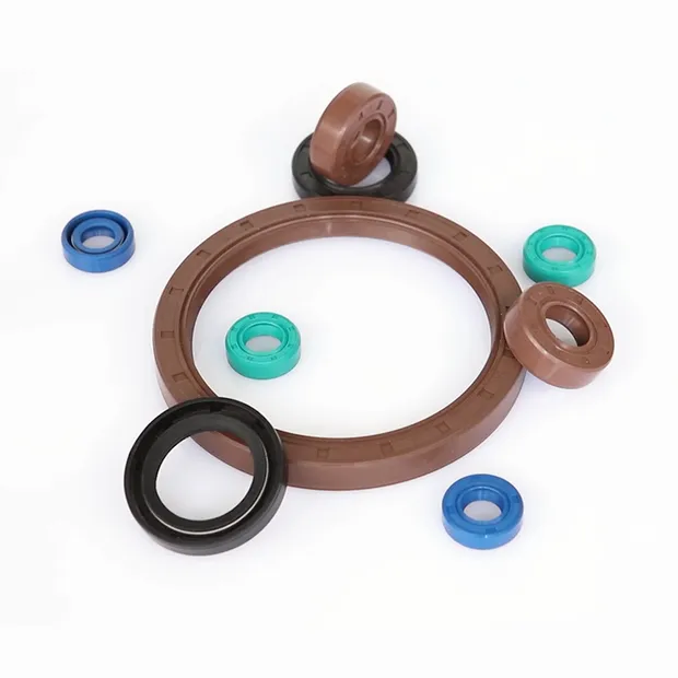 High Temperature Oil Seal Different Type Oil Seal Tc Tg Tg4 Tb Sc Ta Type 70-75 Shore a NBR Buna FKM FPM Silicone Black Green Brown Double Lip Oil Seal